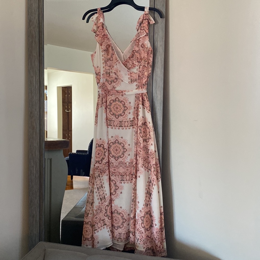 Nanette Lepore, 10, floral belted flowing front wrap maxi dress / spring must!! - Picture 10 of 12